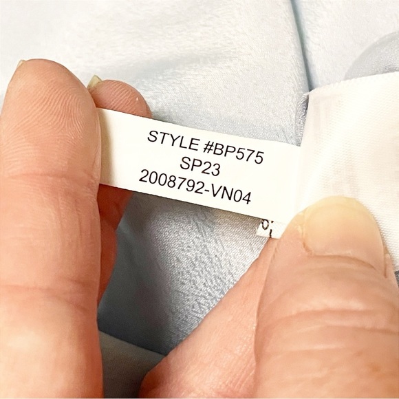 J. Crew Ruffle Trim Short Sleeve Top Hyacinth Fields XS blue floral blouse flowy - Picture 11 of 12